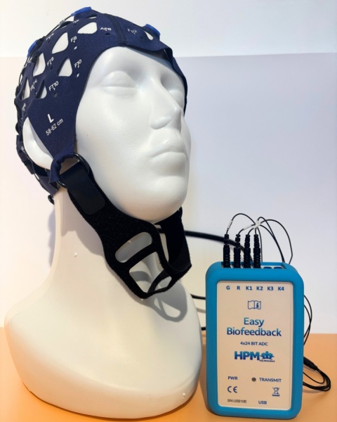 Easy Biofeedback 2 kanałowy z wyposażeniem, modułem VR i czepkiem PRO