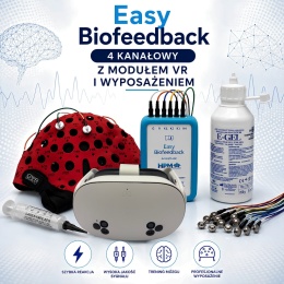 Easy Biofeedback 4 kanałowy z wyposażeniem i modułem VR