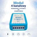 Moduł 4 kanałowy - rozbudowa z systemu 2 do 4 kanałowego